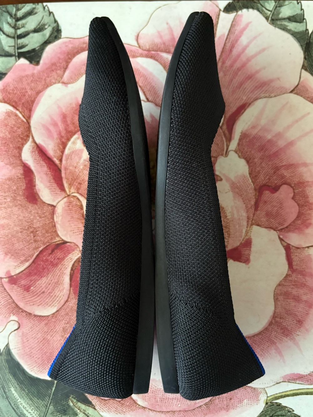 Rothy's The Point Black Solid Pointed Toe Slip On Flats Size 7 - Picture 5 of 10